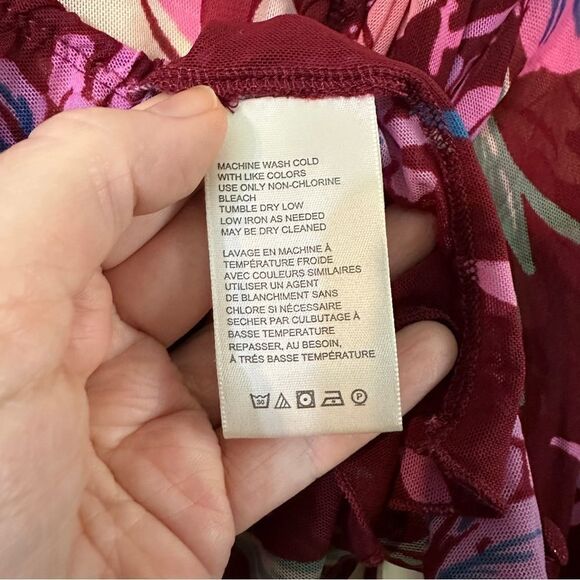 Free People Women's Floral Print Of Paradise Tie Front Crop Top - Picture 8 of 9